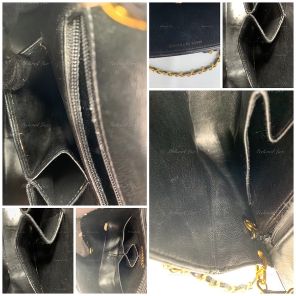 Authentic CHANEL Classic Mini Square Black Shoulder Bag Crossbody - GHW - Picture 13 of 17